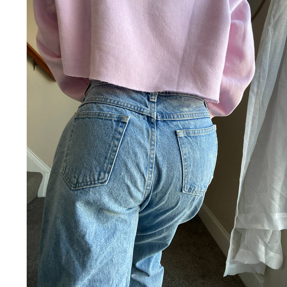 vintage y2k light wash Riders jeans, petite 12 (fits like a 30/31 S) - Picture 8 of 11